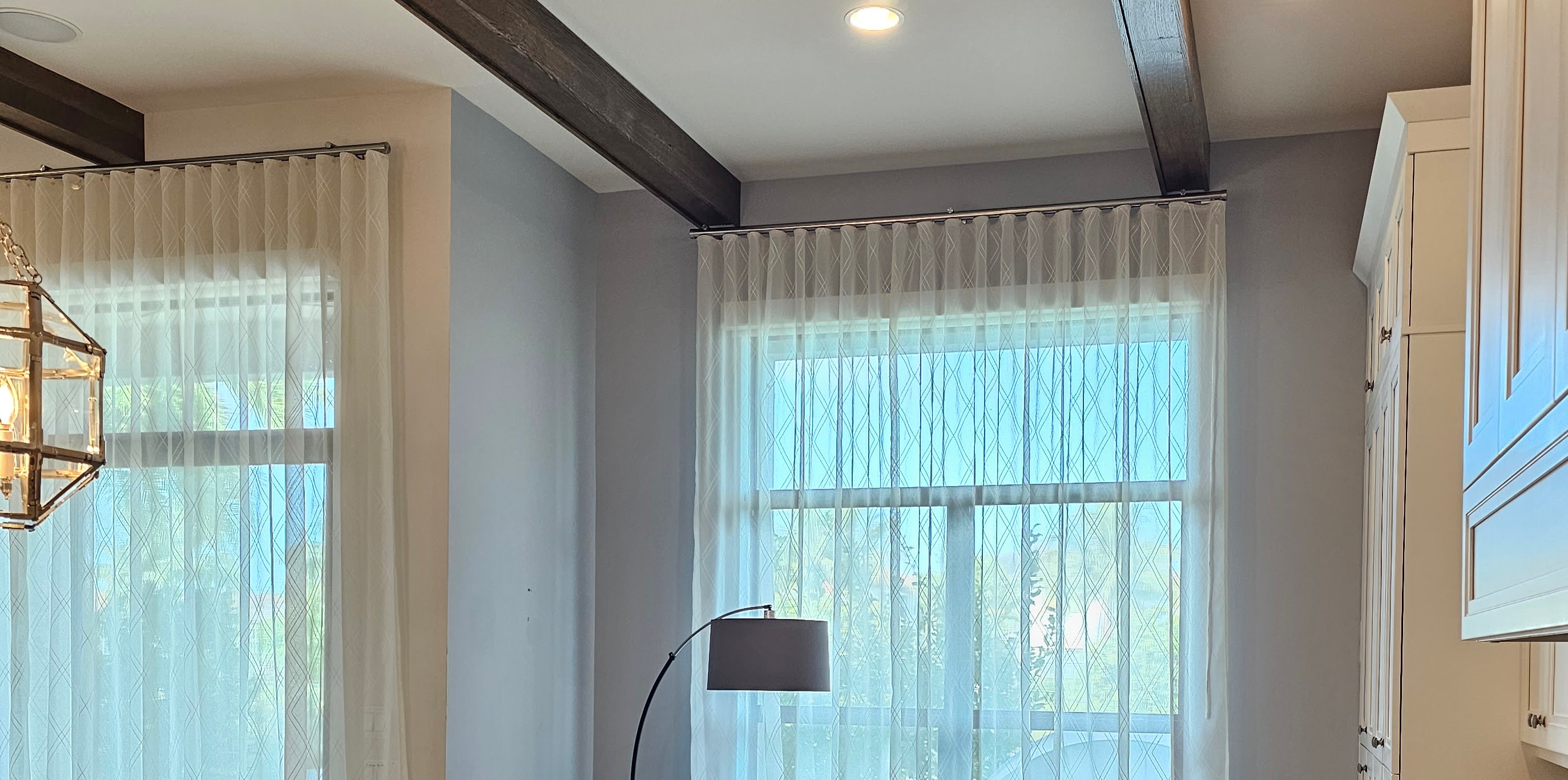 Custom Sheer Drapery Installation